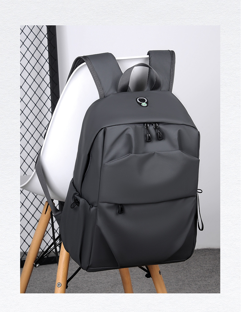 Water-Resistant Oxford Cloth Commuter Backpack, 20-35L Large Capacity Laptop Backpack for Travel and School
