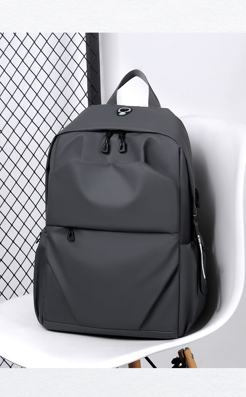 Water-Resistant Oxford Cloth Commuter Backpack, 20-35L Large Capacity Laptop Backpack for Travel and School