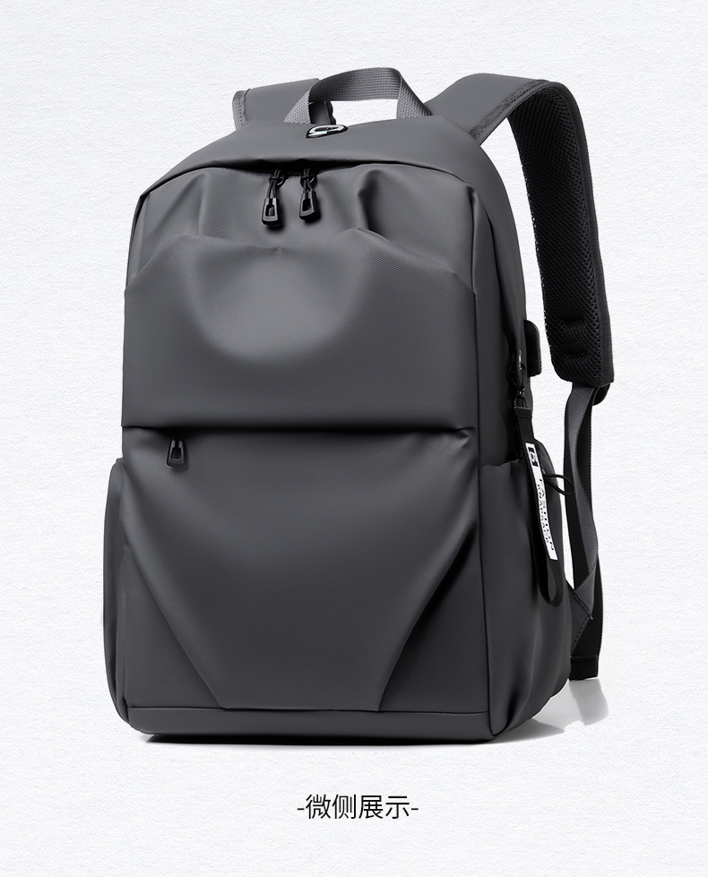 Water-Resistant Oxford Cloth Commuter Backpack, 20-35L Large Capacity Laptop Backpack for Travel and School