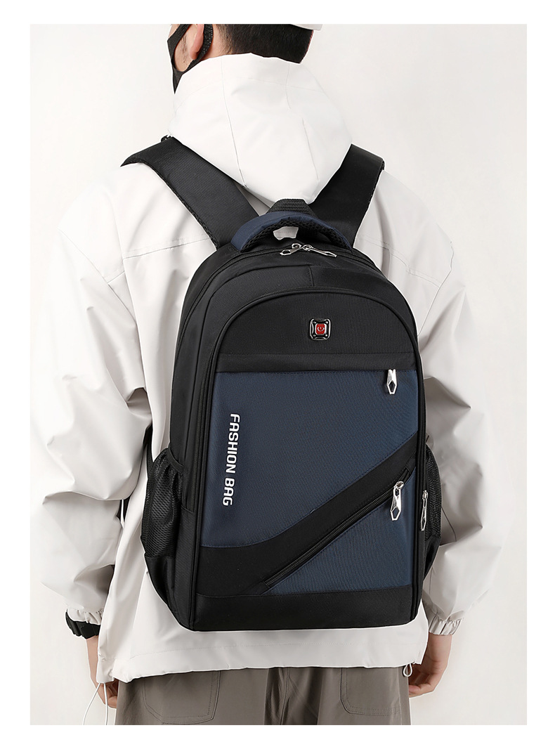 Oxford Cloth Business Laptop Backpack for Men, 20-35L Commuter Travel Daypack Fits 12-Inch Laptop