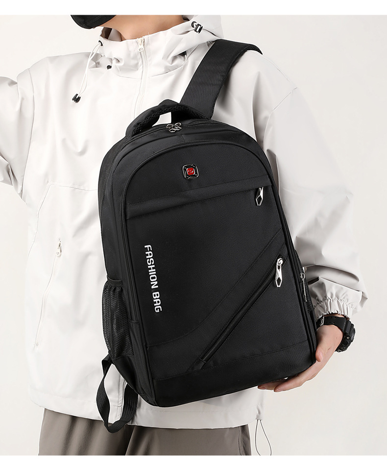 Oxford Cloth Business Laptop Backpack for Men, 20-35L Commuter Travel Daypack Fits 12-Inch Laptop