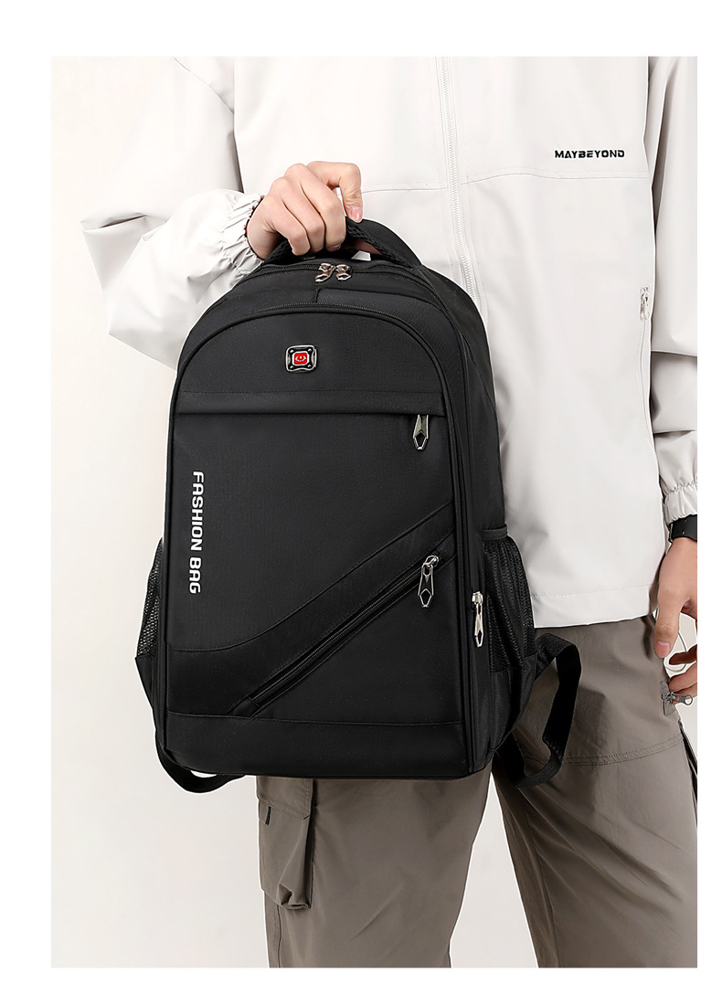Oxford Cloth Business Laptop Backpack for Men, 20-35L Commuter Travel Daypack Fits 12-Inch Laptop