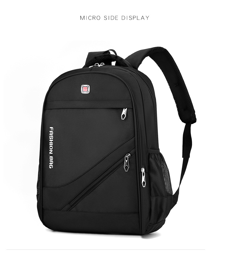 Oxford Cloth Business Laptop Backpack for Men, 20-35L Commuter Travel Daypack Fits 12-Inch Laptop
