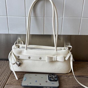 FARAMON Small PU Bucket Bag for Women, Chain Crossbody Handbag with Magnetic Closure