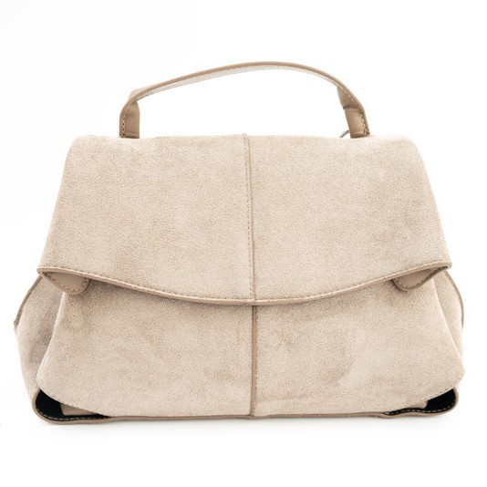 Women Suede Shoulder Crossbody Bag, Minimalist Flap Zip Large Box Handbag for Daily Wear
