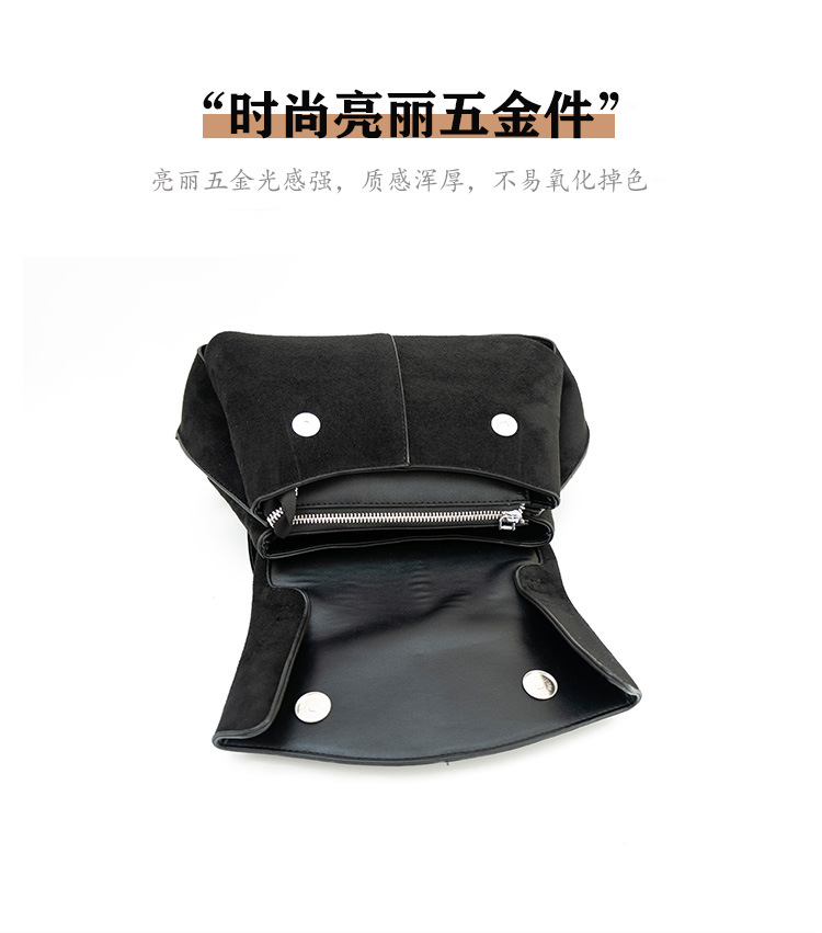 Women Suede Shoulder Crossbody Bag, Minimalist Flap Zip Large Box Handbag for Daily Wear