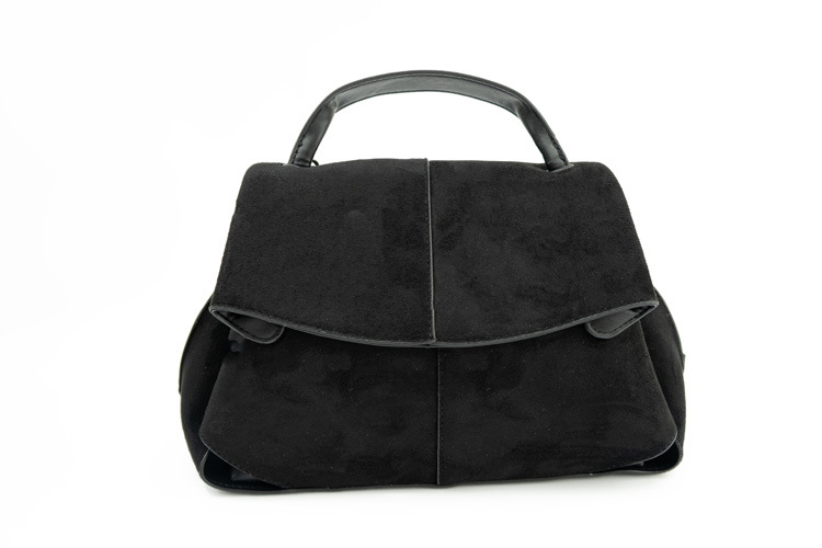 Women Suede Shoulder Crossbody Bag, Minimalist Flap Zip Large Box Handbag for Daily Wear