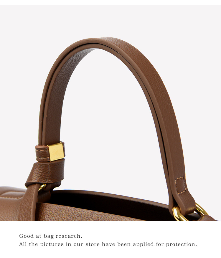 Women's Small Leather Square Crossbody Bag, Color Block Shoulder Handbag for Everyday Use
