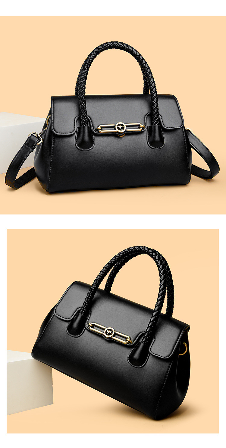 Women PU Leather Shoulder Bag with Zipper, Medium Square Crossbody Handbag for Daily Use