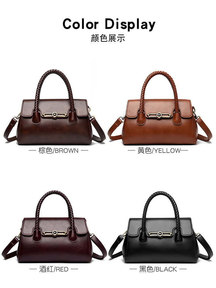 Women PU Leather Shoulder Bag with Zipper, Medium Square Crossbody Handbag for Daily Use