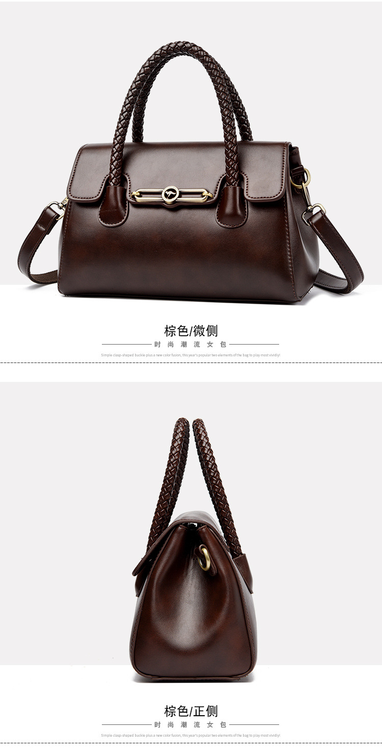 Women PU Leather Shoulder Bag with Zipper, Medium Square Crossbody Handbag for Daily Use