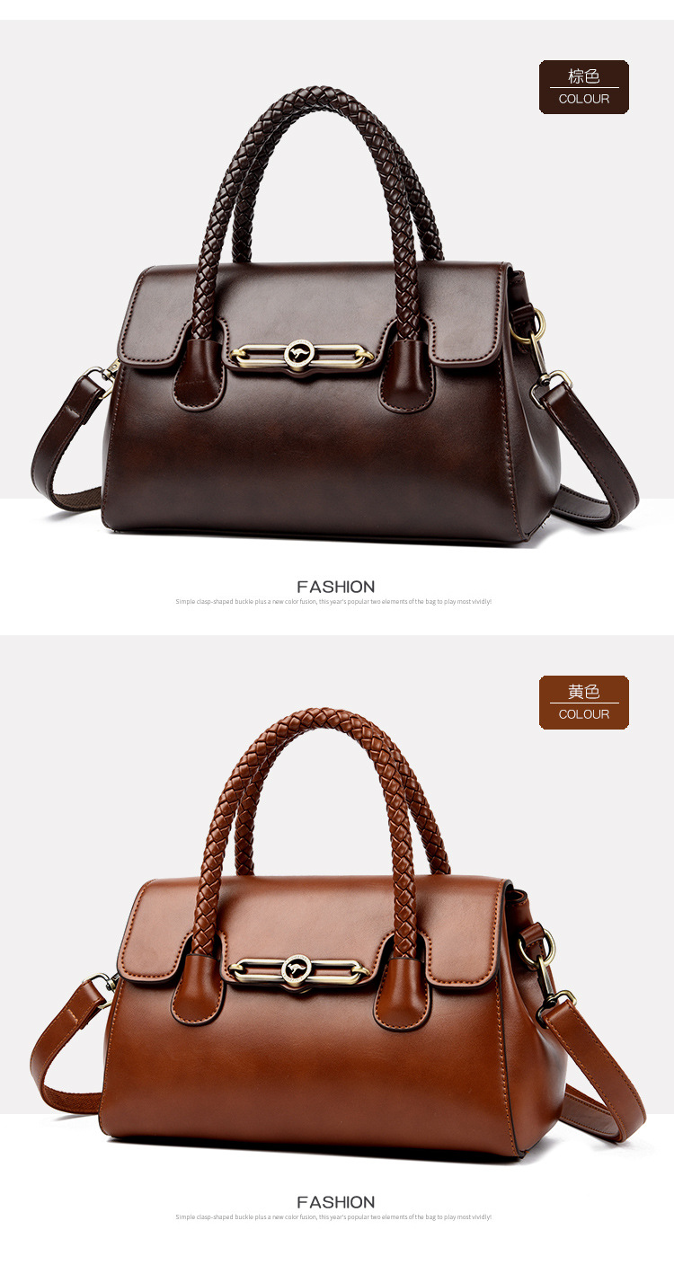 Women PU Leather Shoulder Bag with Zipper, Medium Square Crossbody Handbag for Daily Use