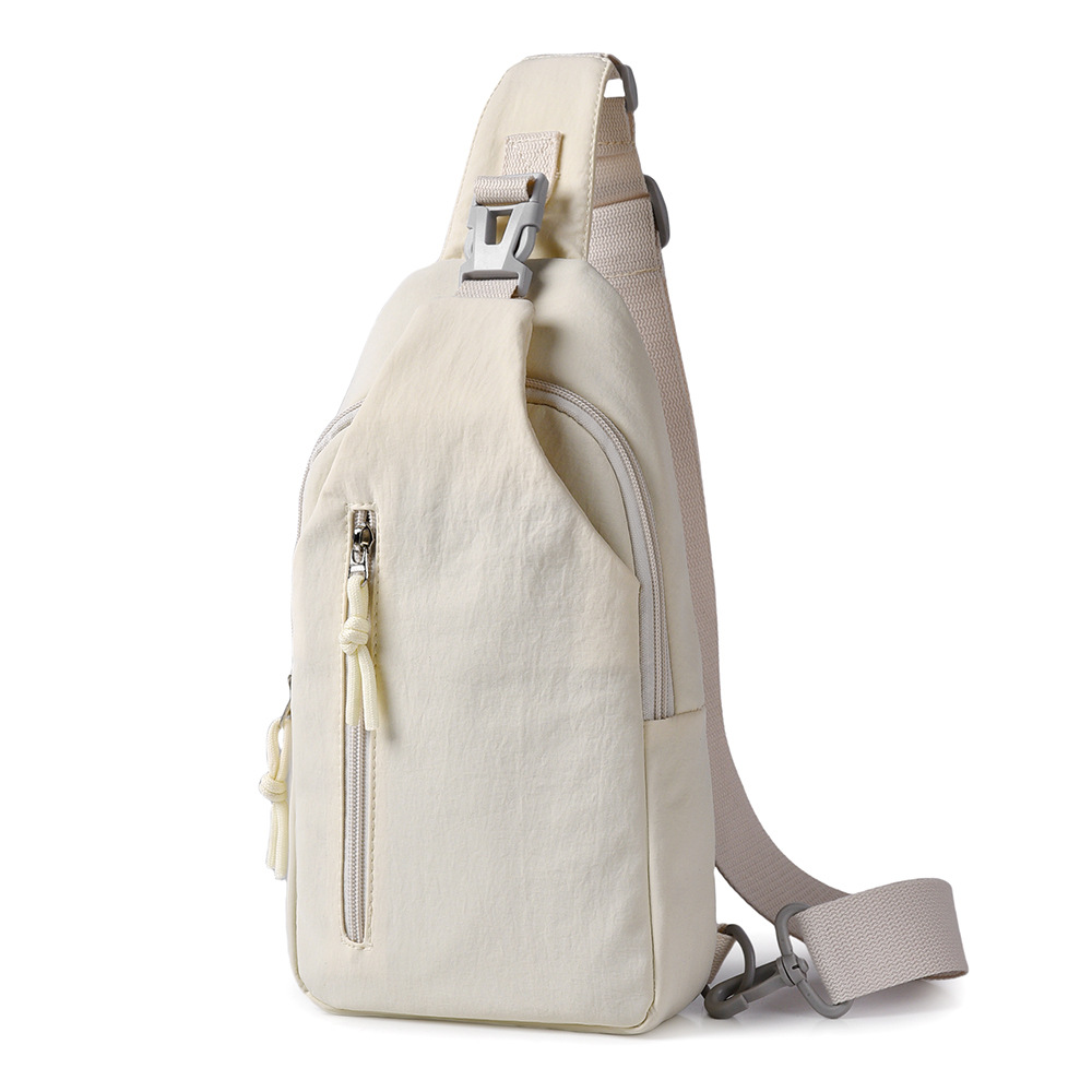 Women Nylon Crossbody Chest Bag, Multi-Layer Small Shoulder Bag for Everyday Casual Use