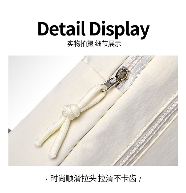 Women Nylon Crossbody Chest Bag, Multi-Layer Small Shoulder Bag for Everyday Casual Use