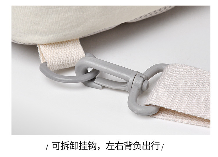 Women Nylon Crossbody Chest Bag, Multi-Layer Small Shoulder Bag for Everyday Casual Use