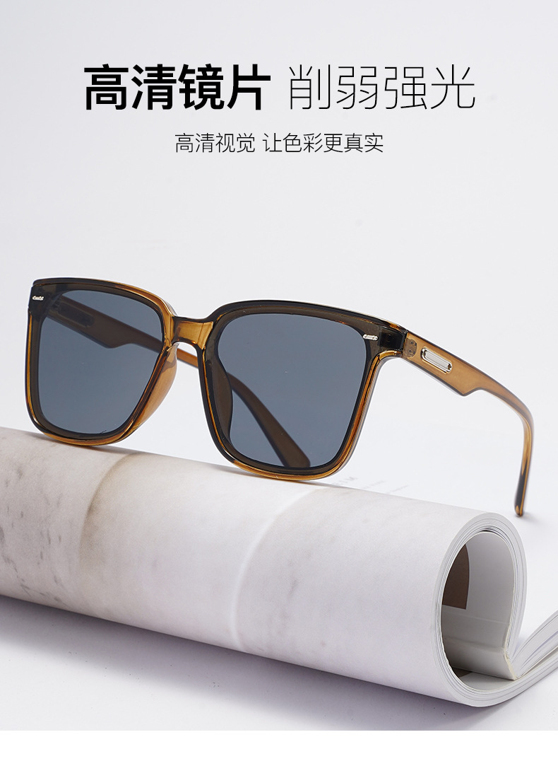 LANYUE Square Frame Sunglasses for Men and Women, UV380 PC Lens Sun Glasses for Fishing, Cycling and Driving
