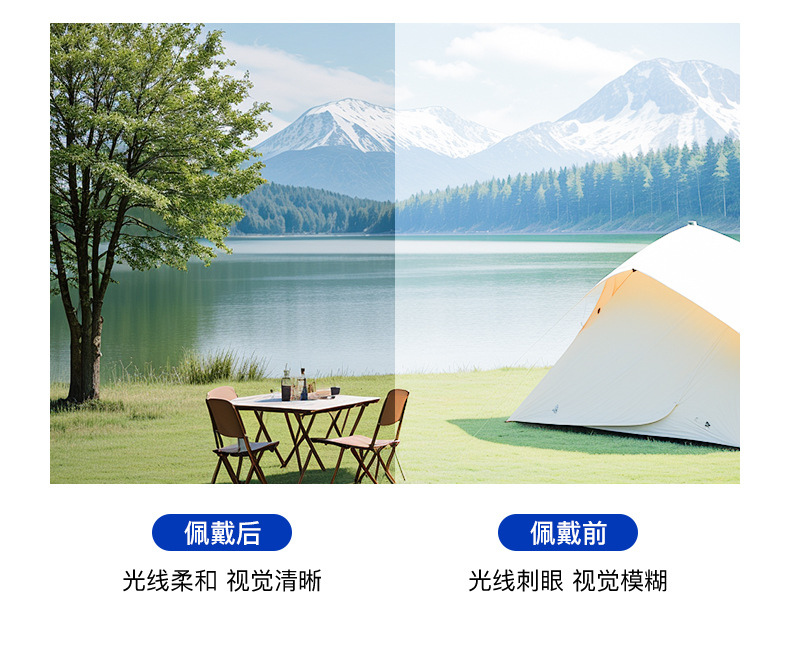 LANYUE Square Frame Sunglasses for Men and Women, UV380 PC Lens Sun Glasses for Fishing, Cycling and Driving