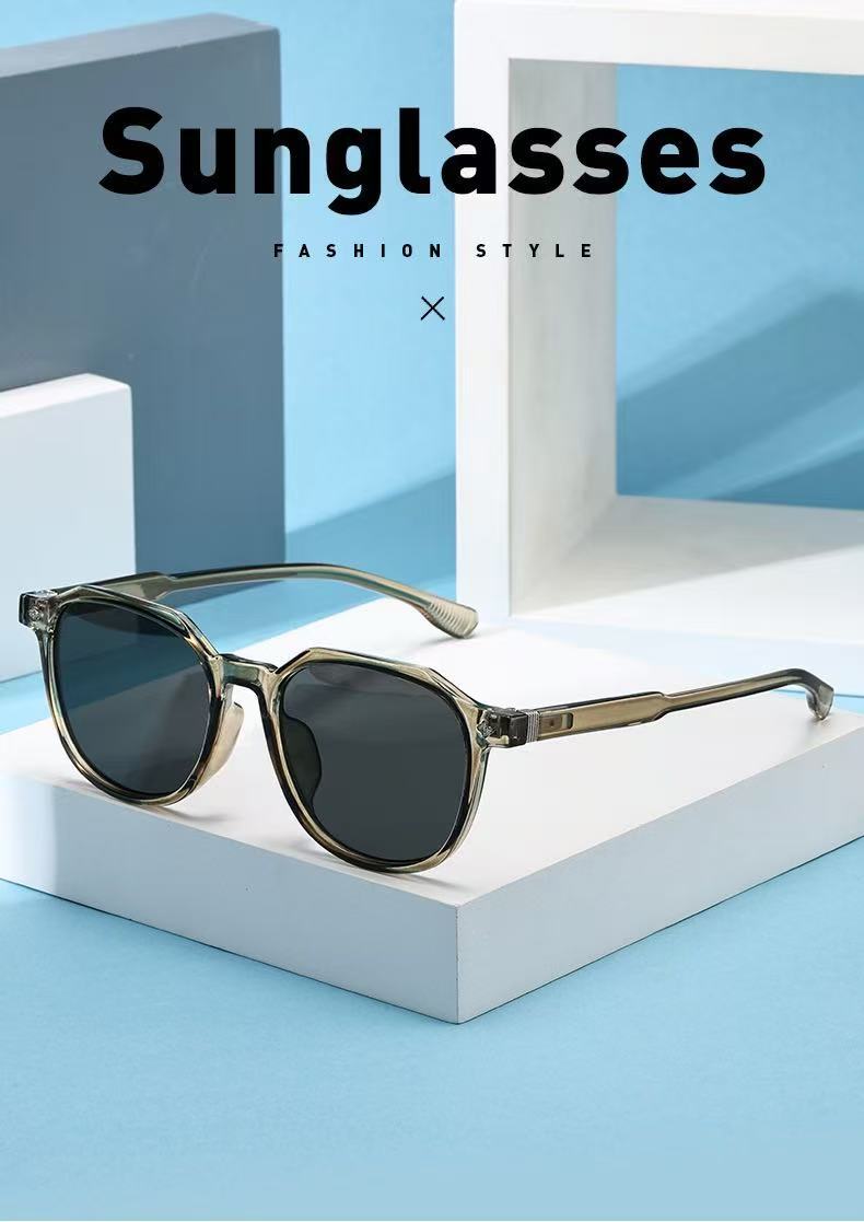 Women UV400 Polygon Sunglasses, Retro Full Frame PC Sun Glasses for Outdoor Travel and Driving
