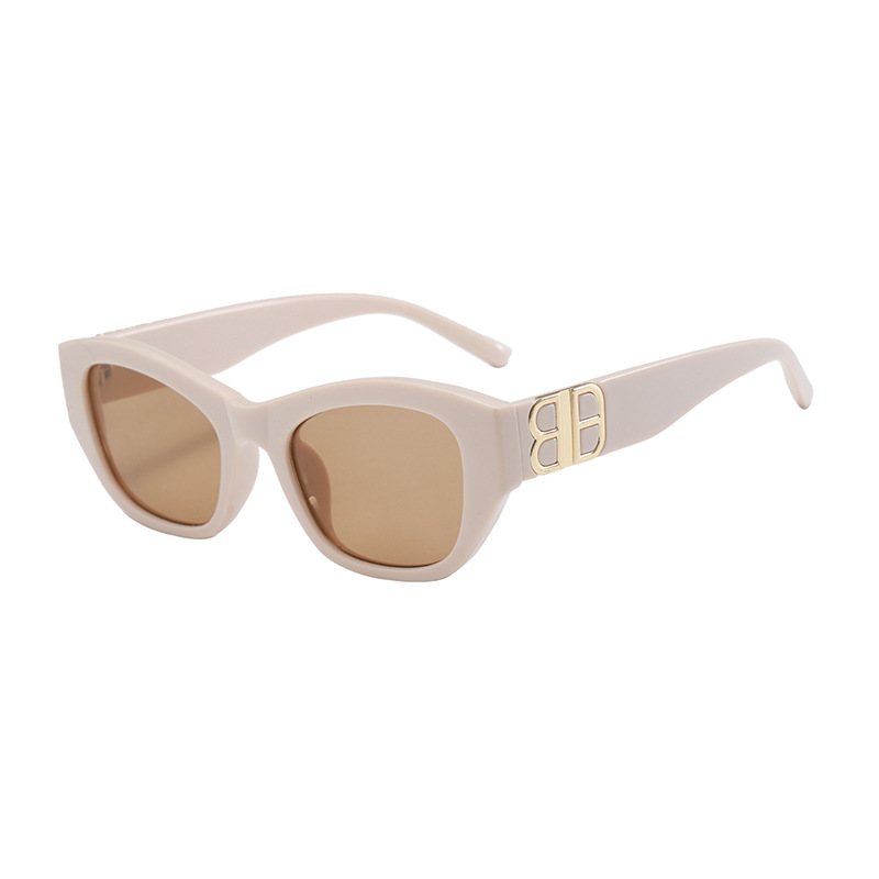 Polarized Cat Eye Sunglasses for Women, UV400 PC Frame Retro Sun Glasses for Driving and Outdoor