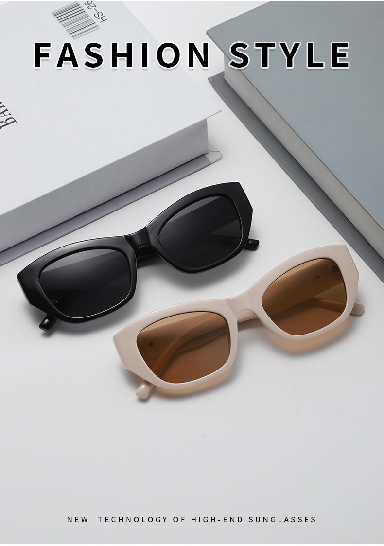Polarized Cat Eye Sunglasses for Women, UV400 PC Frame Retro Sun Glasses for Driving and Outdoor