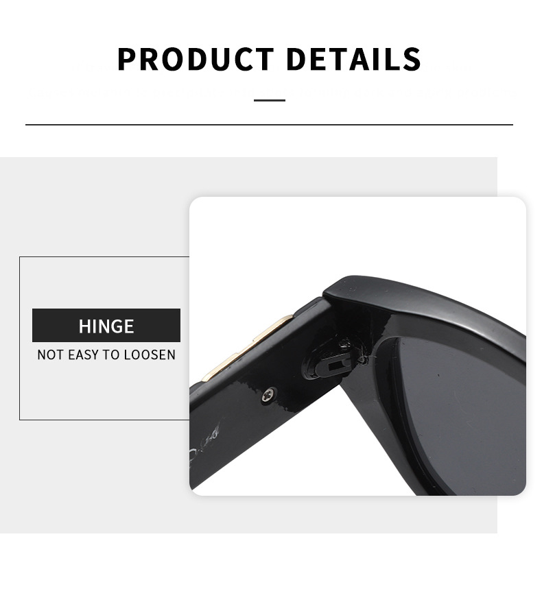 Polarized Cat Eye Sunglasses for Women, UV400 PC Frame Retro Sun Glasses for Driving and Outdoor