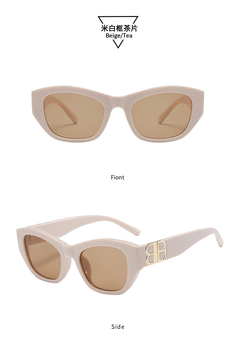 Polarized Cat Eye Sunglasses for Women, UV400 PC Frame Retro Sun Glasses for Driving and Outdoor
