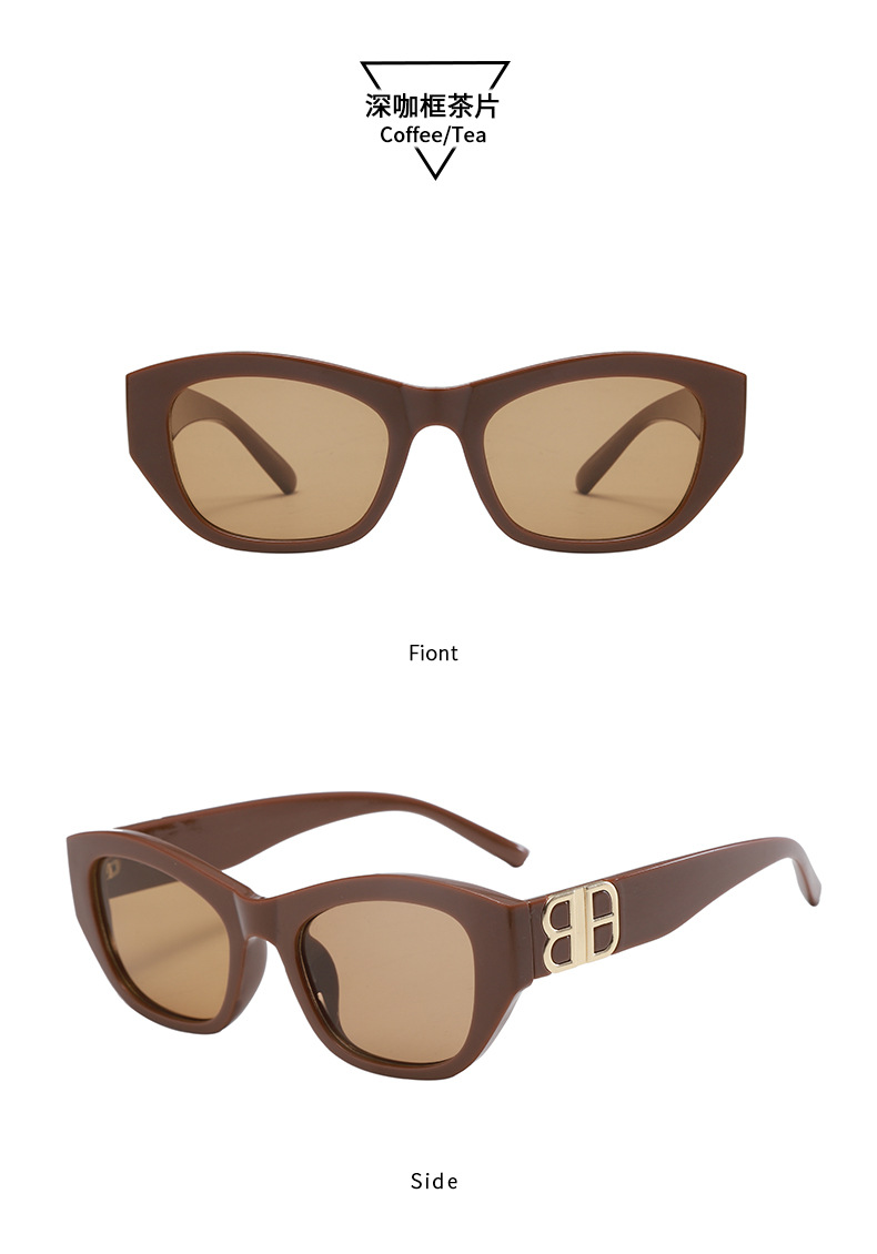 Polarized Cat Eye Sunglasses for Women, UV400 PC Frame Retro Sun Glasses for Driving and Outdoor