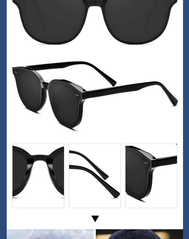 Polarized UV400 Sunglasses for Men and Women, Full Frame Square Shades for Driving and Fishing