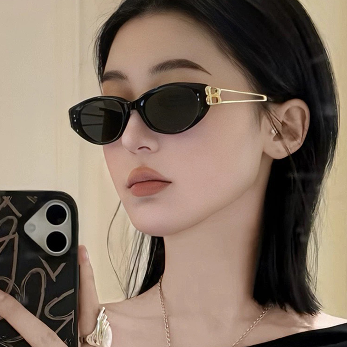 GM Cat Eye Sunglasses for Women, UV400 PC Lens Full Frame Sun Glasses for Driving and Travel