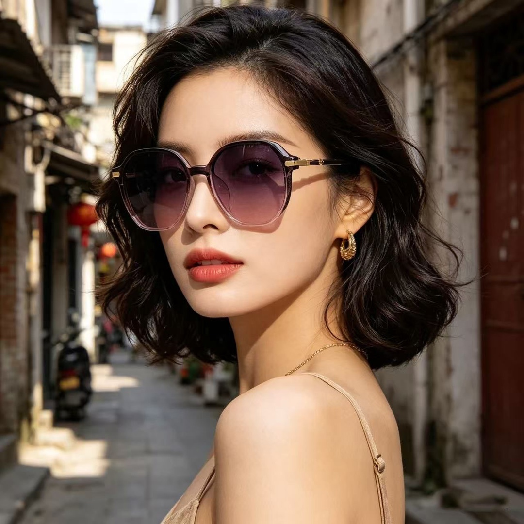 Polarized Brown Sunglasses for Women, UV400 Full Frame Gradient Lens Sun Glasses for Driving and Outdoor