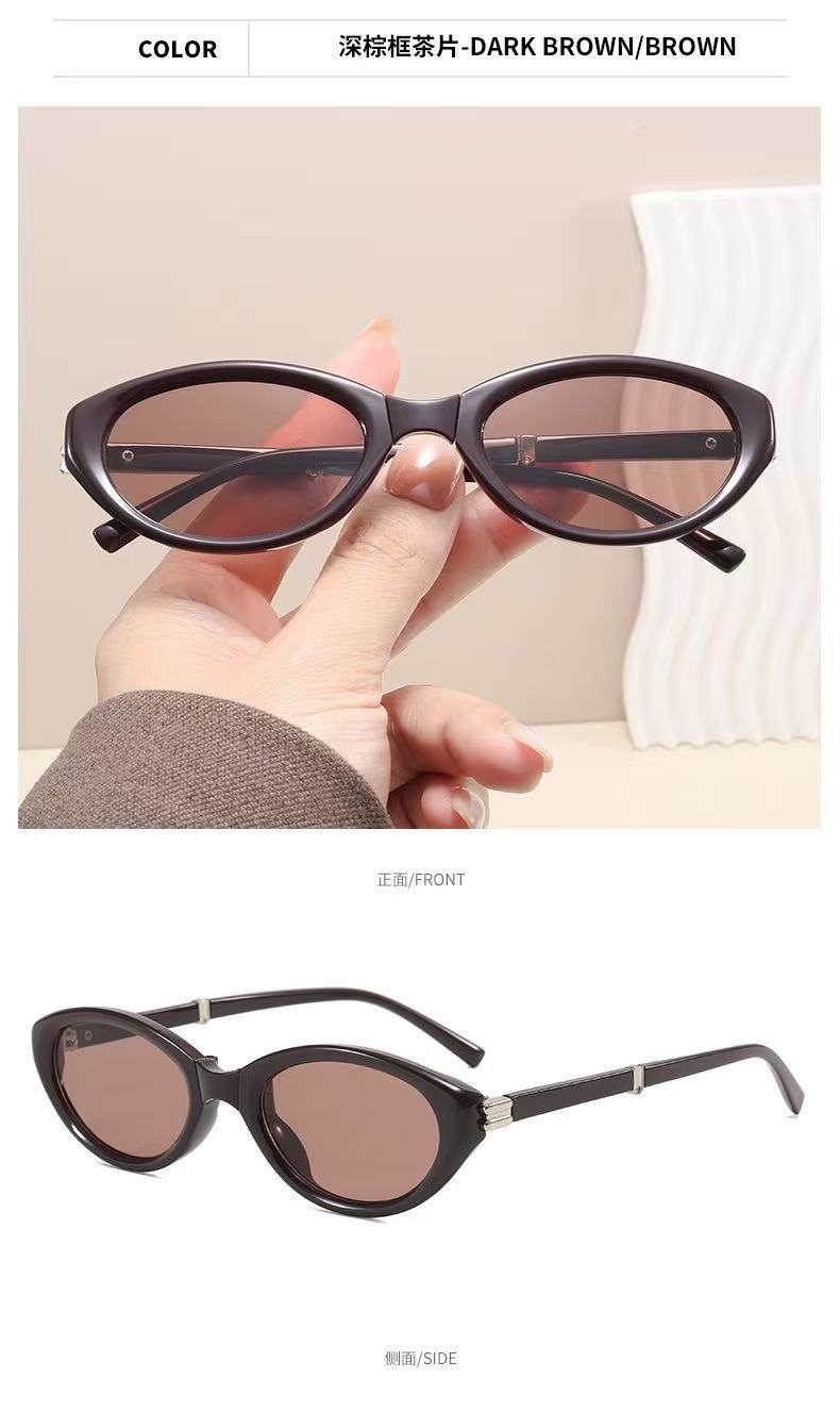 Foldable UV400 Sunglasses for Women, Lightweight Full Frame Sun Glasses for Outdoor Travel and Driving