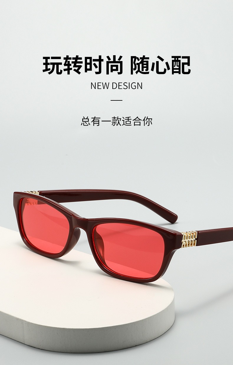Square Frame Sunglasses for Women and Men, UV400 PC Lens Full Frame Sun Glasses for Outdoor Driving and Travel