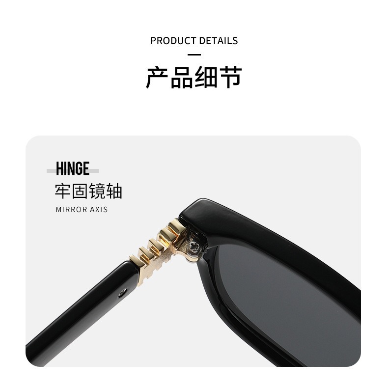 Square Frame Sunglasses for Women and Men, UV400 PC Lens Full Frame Sun Glasses for Outdoor Driving and Travel