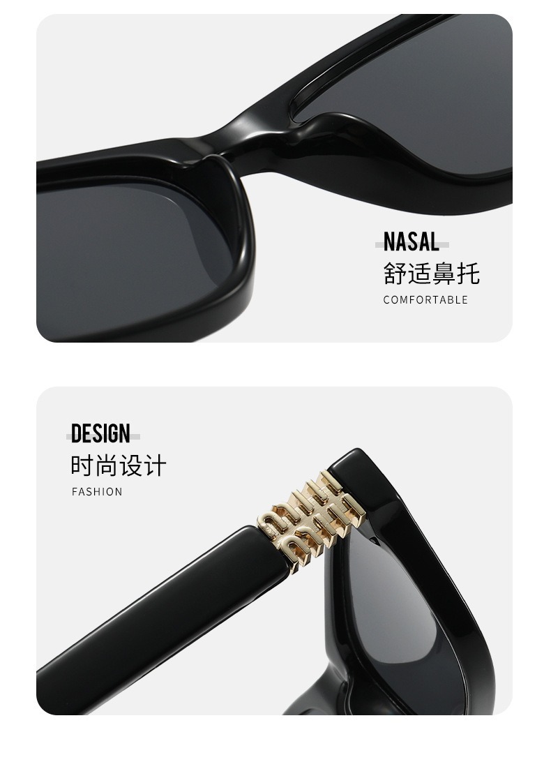 Square Frame Sunglasses for Women and Men, UV400 PC Lens Full Frame Sun Glasses for Outdoor Driving and Travel