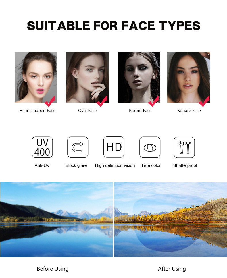 Square Sunglasses for Women, Leopard Print Black Frame UV400 PC Lens Full Frame Shades for Outdoor Travel
