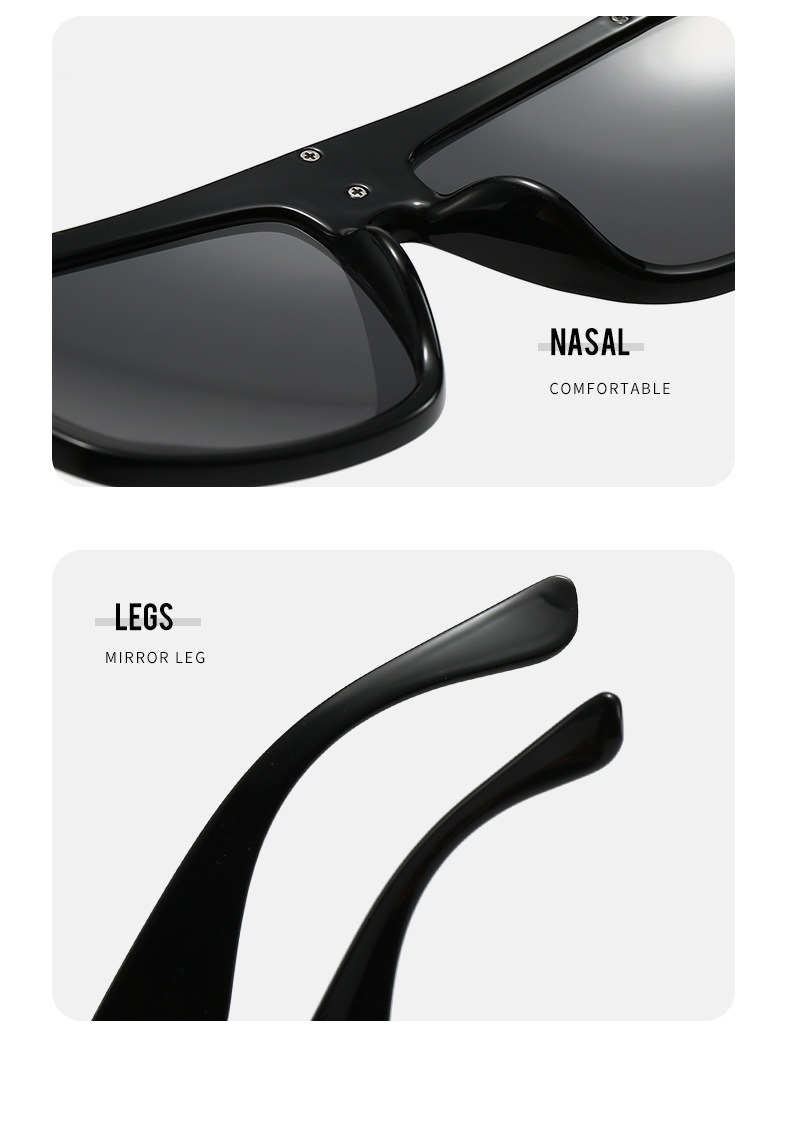 Retro Oversized Aviator Sunglasses for Men and Women, UV400 Full Frame PC Shades for Outdoor Travel and Driving