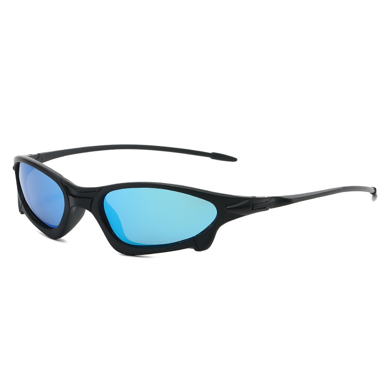 Polarized Cyberpunk Sunglasses for Men and Women, UV400 PC Frame Outdoor Cycling and Fishing Sports Sunglasses