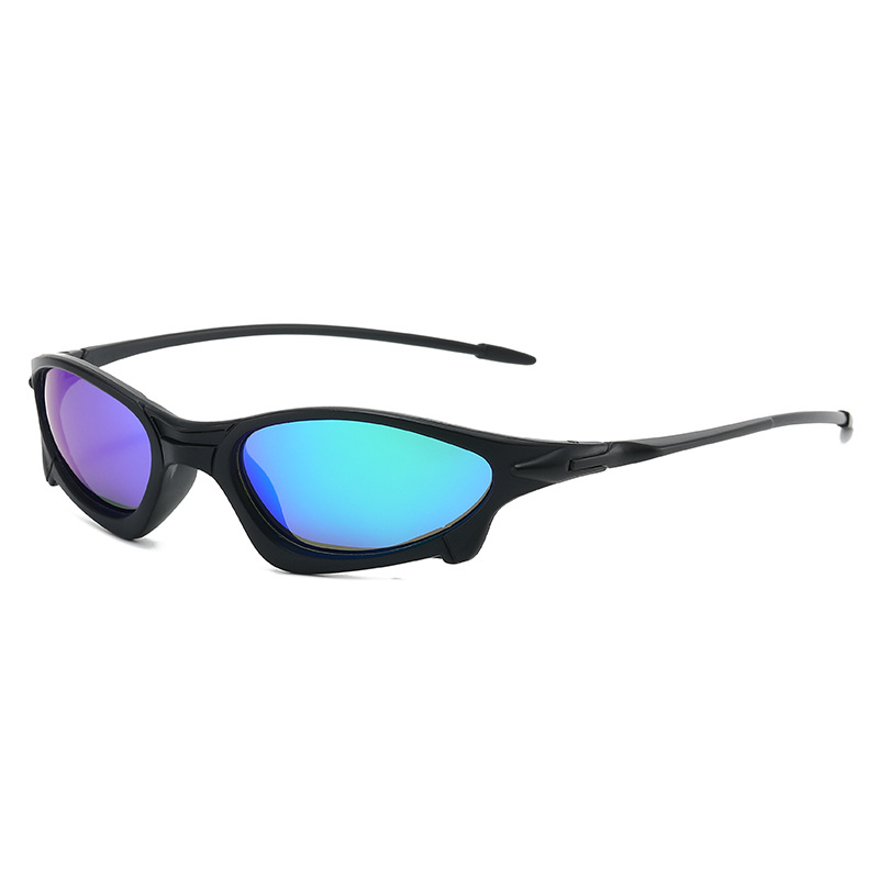 Polarized Cyberpunk Sunglasses for Men and Women, UV400 PC Frame Outdoor Cycling and Fishing Sports Sunglasses