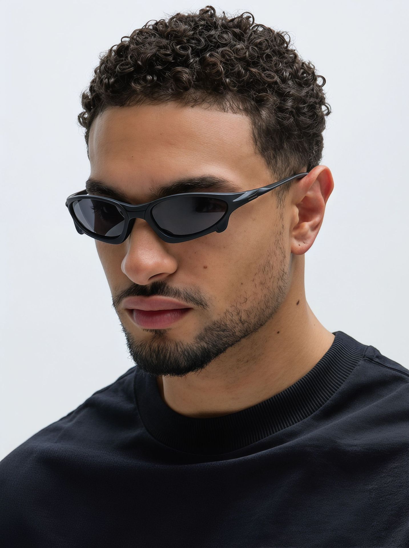 Polarized Cyberpunk Sunglasses for Men and Women, UV400 PC Frame Outdoor Cycling and Fishing Sports Sunglasses