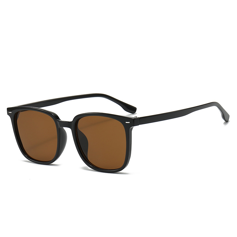 Round Frame PC Sunglasses for Women and Men, UV400 Protection Black Frame Grey Lens