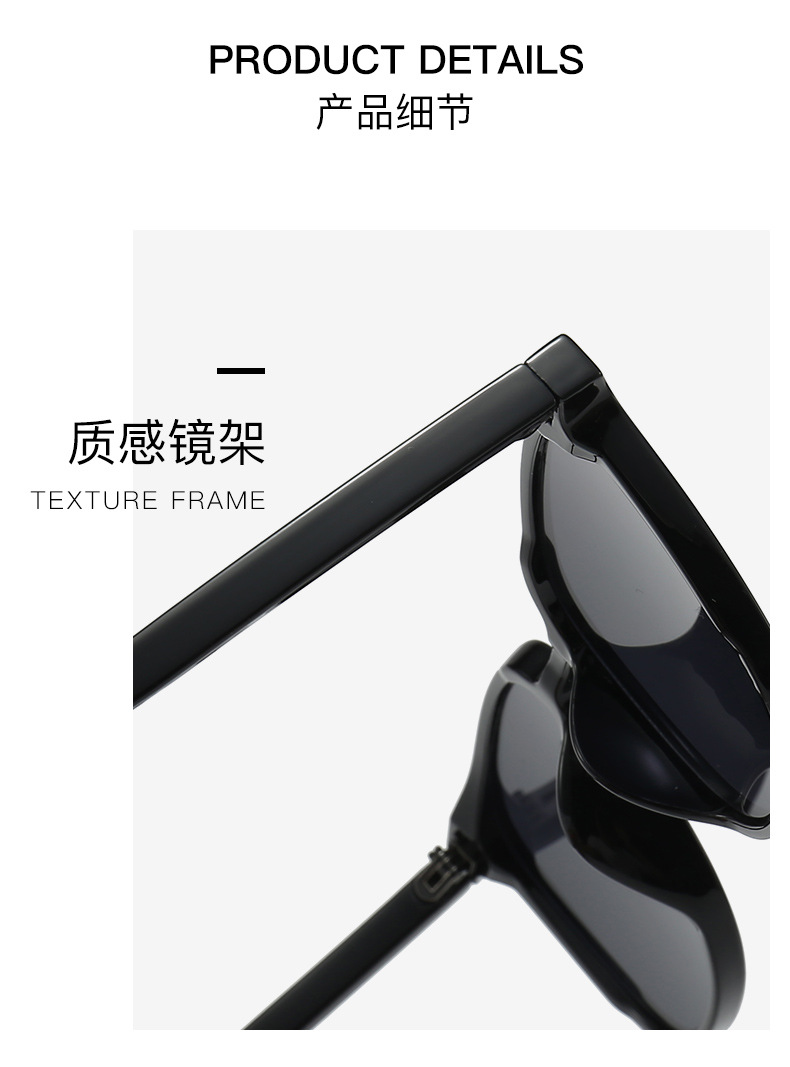 Round Frame PC Sunglasses for Women and Men, UV400 Protection Black Frame Grey Lens