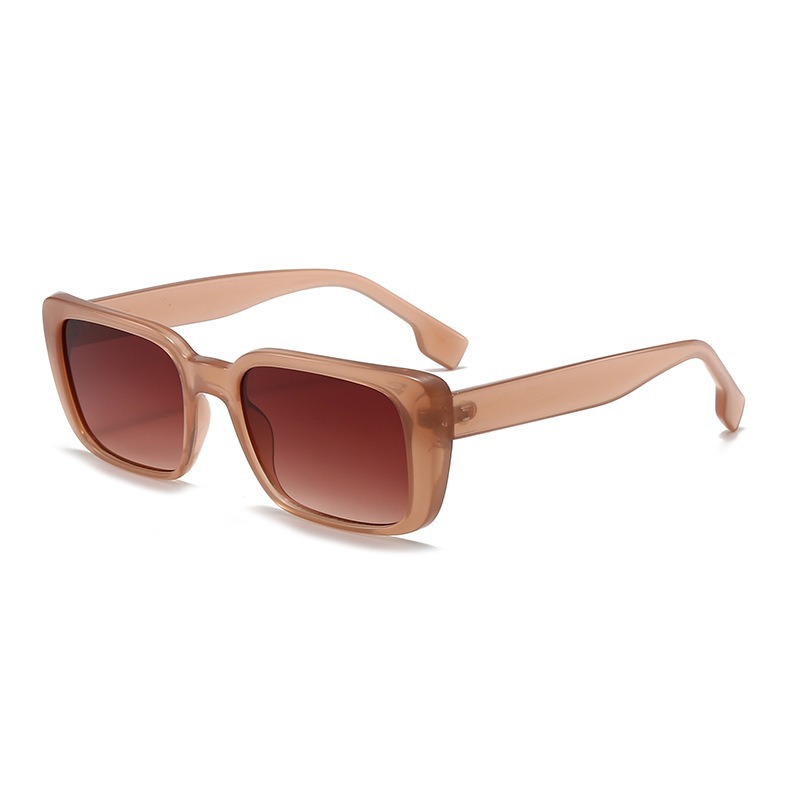 Retro Small Rectangle Sunglasses for Men and Women, UV400 PC Lens Full Frame Sun Glasses for Outdoor Travel