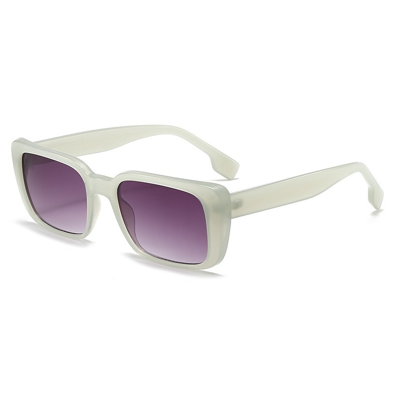 Retro Small Rectangle Sunglasses for Men and Women, UV400 PC Lens Full Frame Sun Glasses for Outdoor Travel