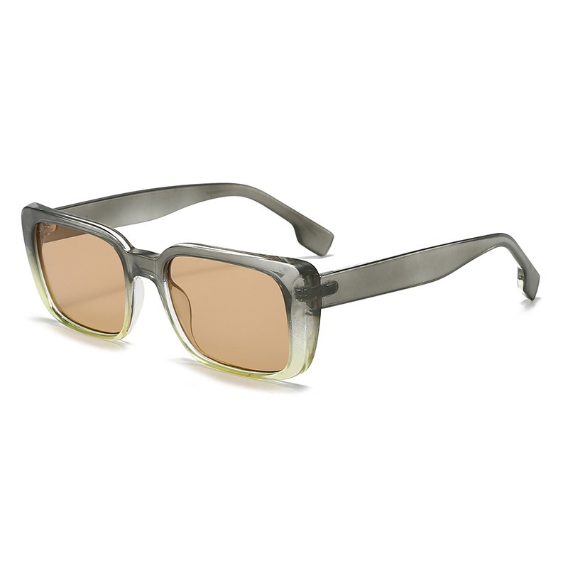 Retro Small Rectangle Sunglasses for Men and Women, UV400 PC Lens Full Frame Sun Glasses for Outdoor Travel