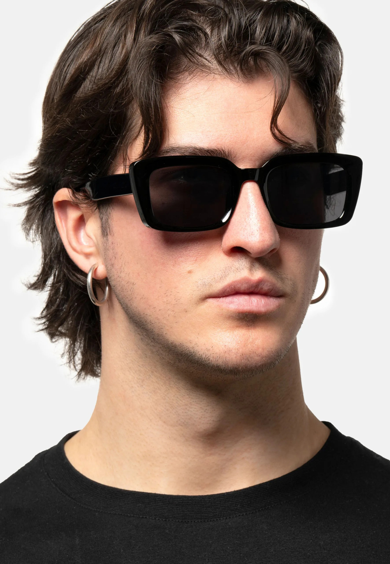 Retro Small Rectangle Sunglasses for Men and Women, UV400 PC Lens Full Frame Sun Glasses for Outdoor Travel