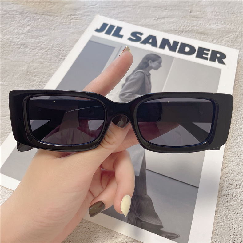 Square Frame UV400 Sunglasses for Men and Women, PC Lens Full Frame Sun Glasses for Outdoor Driving and Fishing