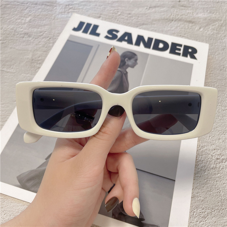 Square Frame UV400 Sunglasses for Men and Women, PC Lens Full Frame Sun Glasses for Outdoor Driving and Fishing
