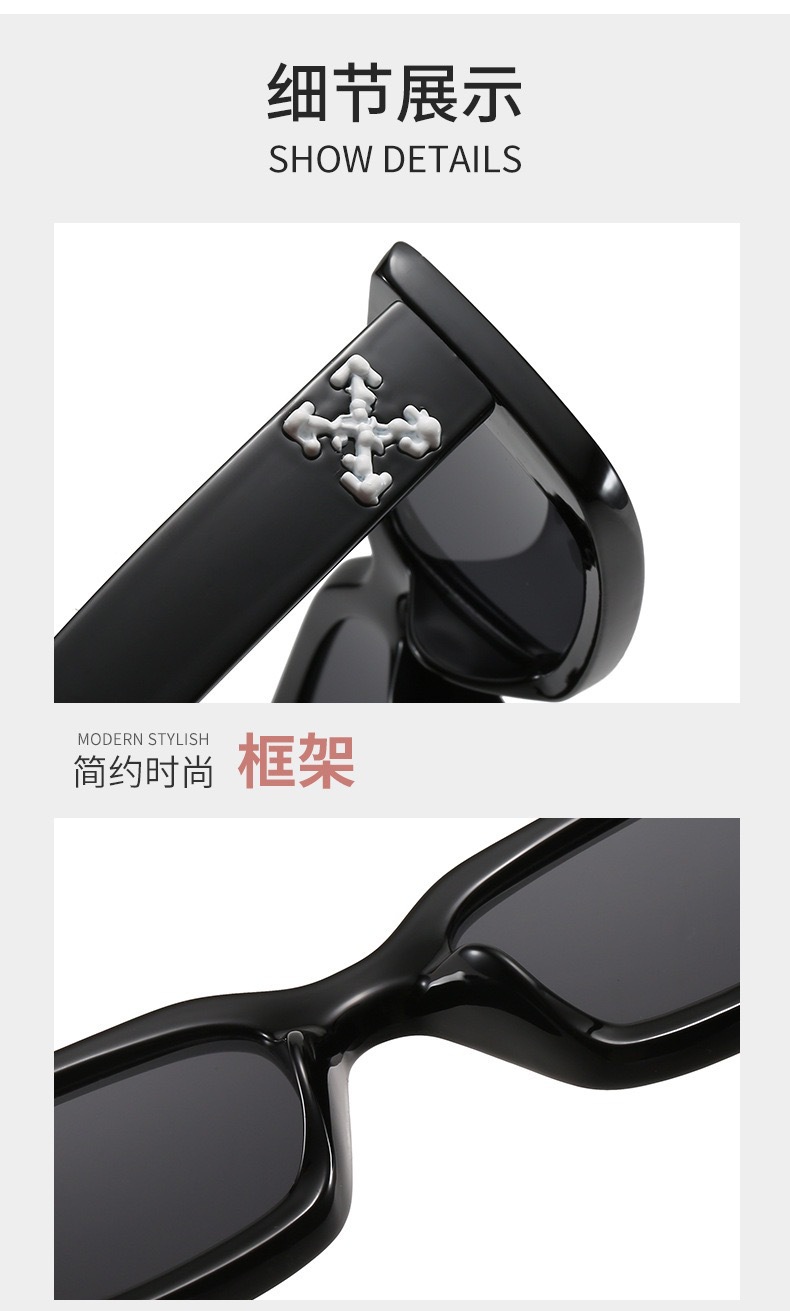 Square Frame UV400 Sunglasses for Men and Women, PC Lens Full Frame Sun Glasses for Outdoor Driving and Fishing